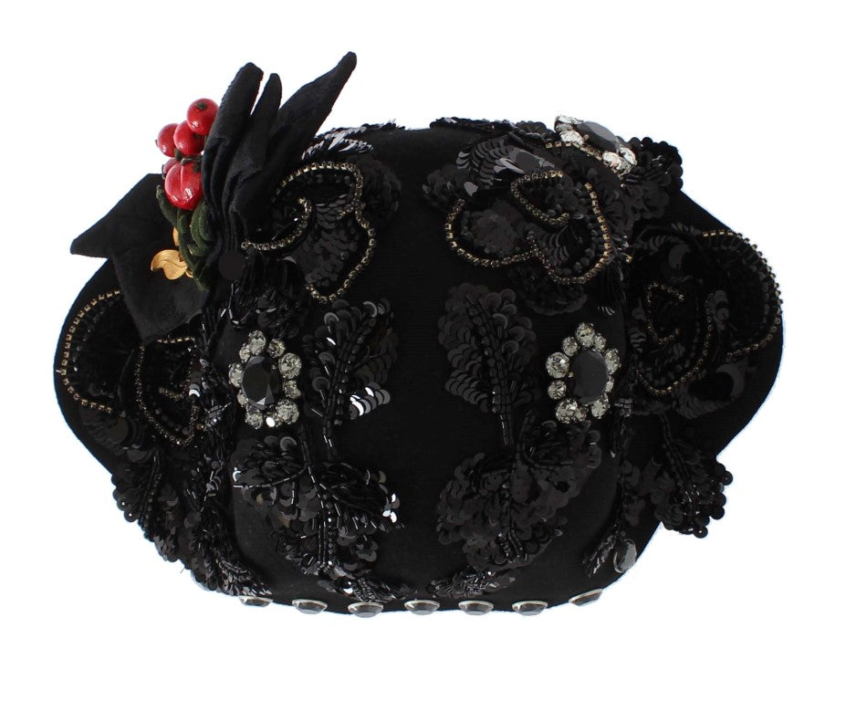 Dolce & Gabbana Black Hats for Women side view