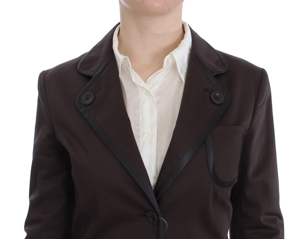 Exte Brown Two Piece Suits for Women side view