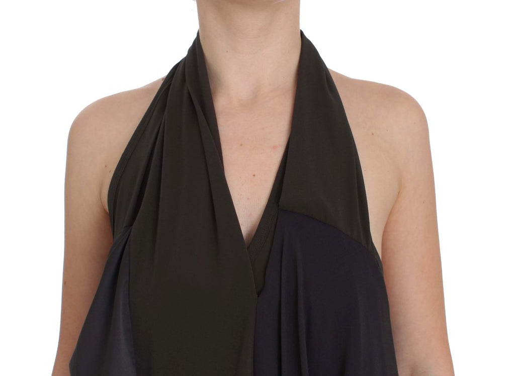 CORA GROPPO Grey Sleeveless T-Shirt for Women side view