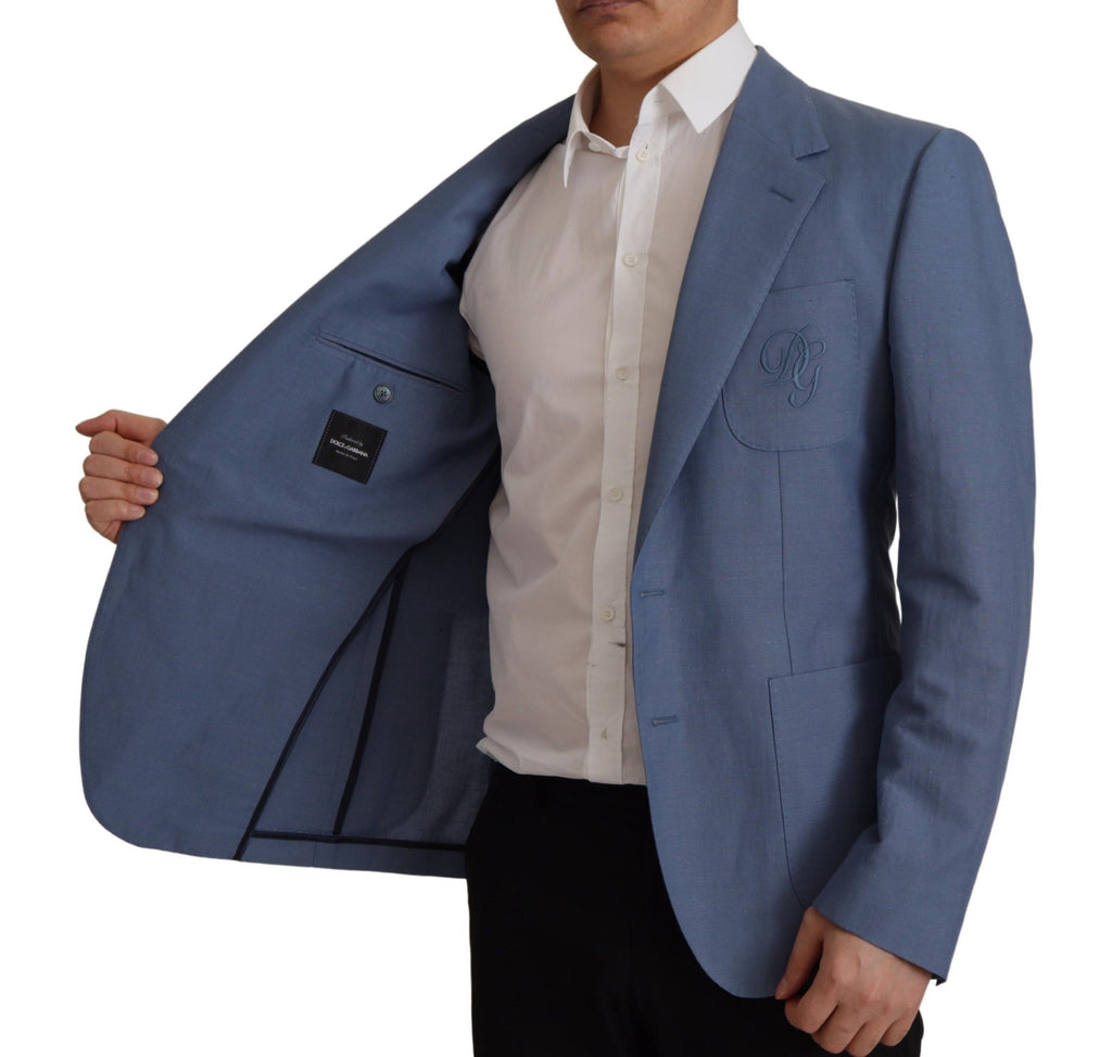Dolce & Gabbana Blue Blazer for Men side view
