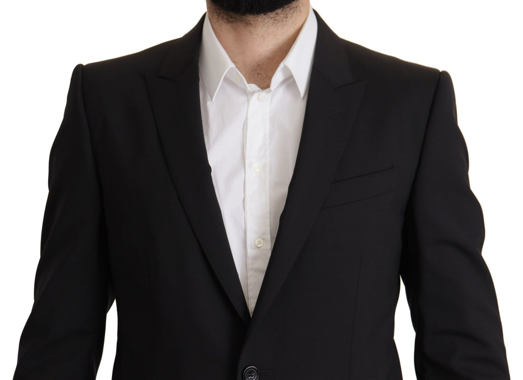 Veste Dolce & Gabbana noire à simple boutonnage, blazer MARTINI
