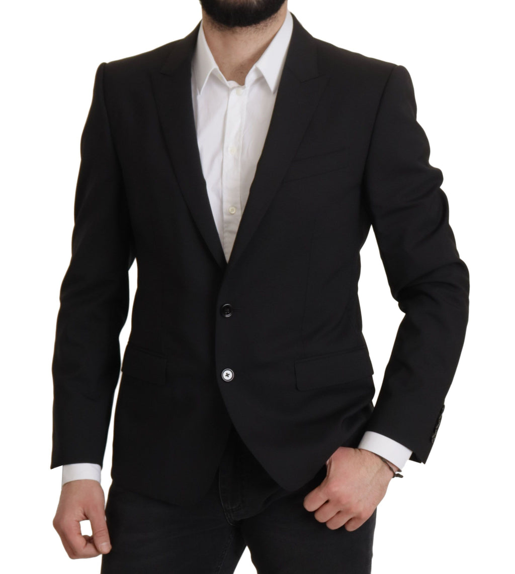 Veste Dolce & Gabbana noire à simple boutonnage, blazer MARTINI