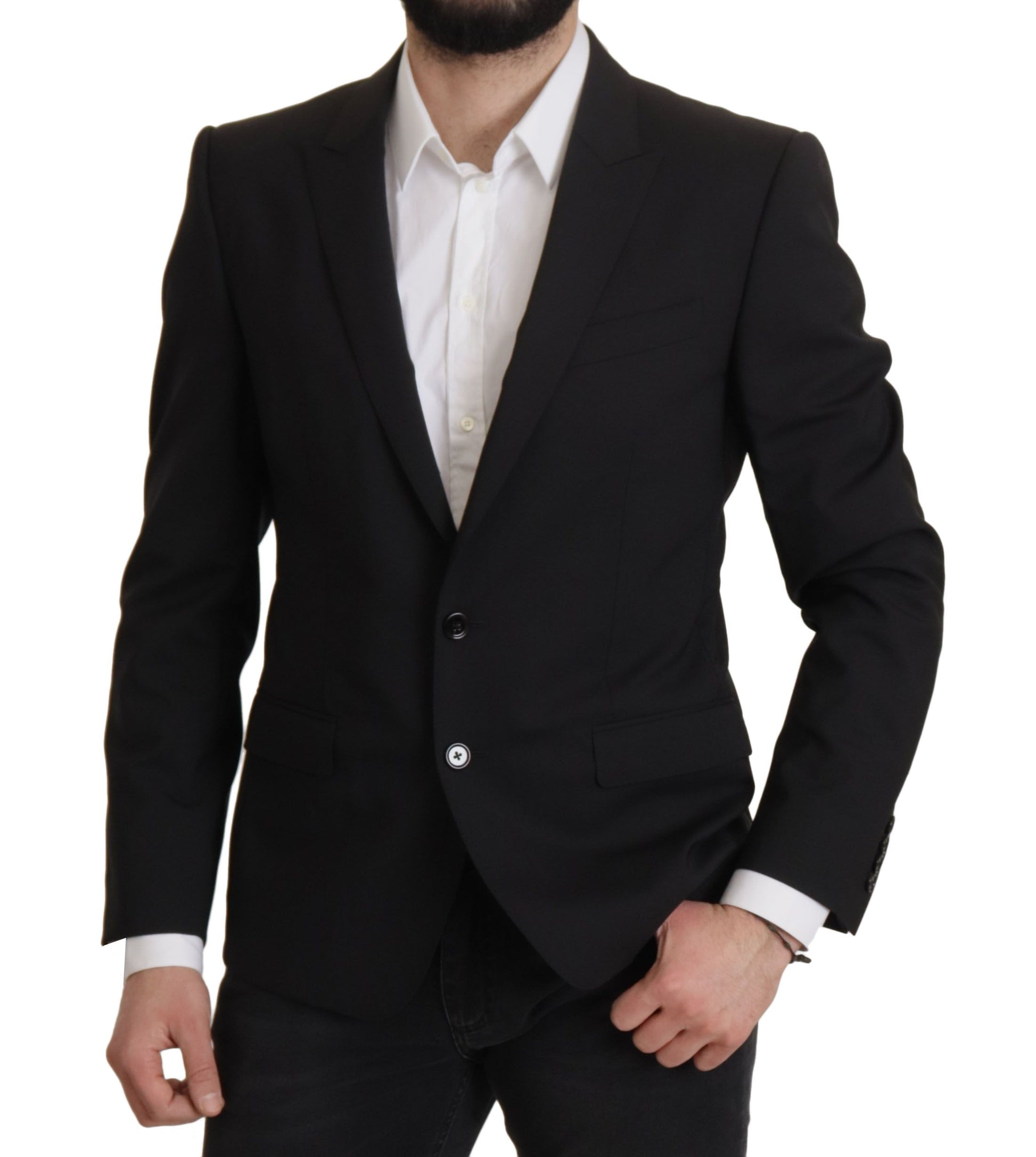 Veste Dolce & Gabbana noire à simple boutonnage, blazer MARTINI