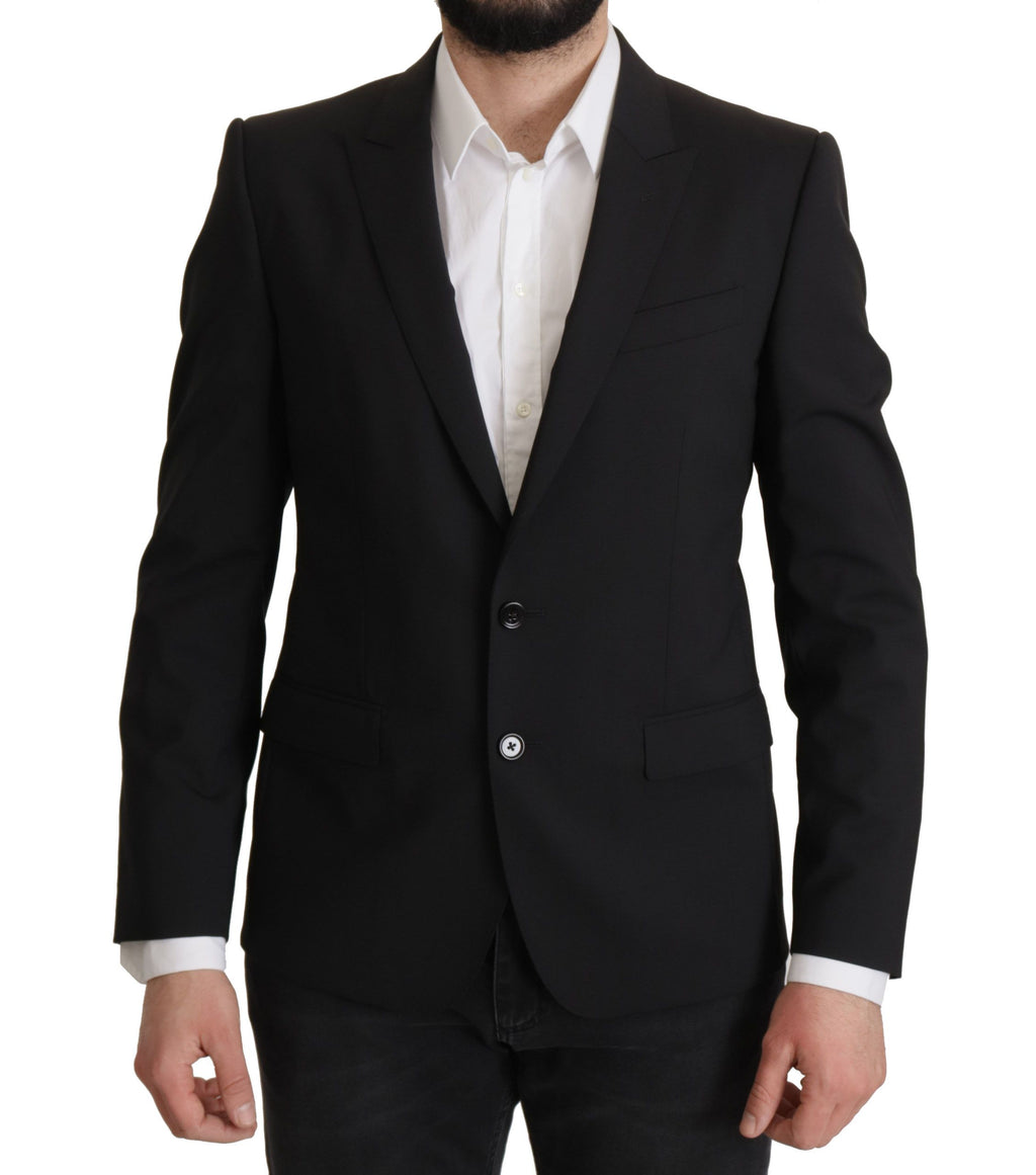 Veste Dolce & Gabbana noire à simple boutonnage, blazer MARTINI
