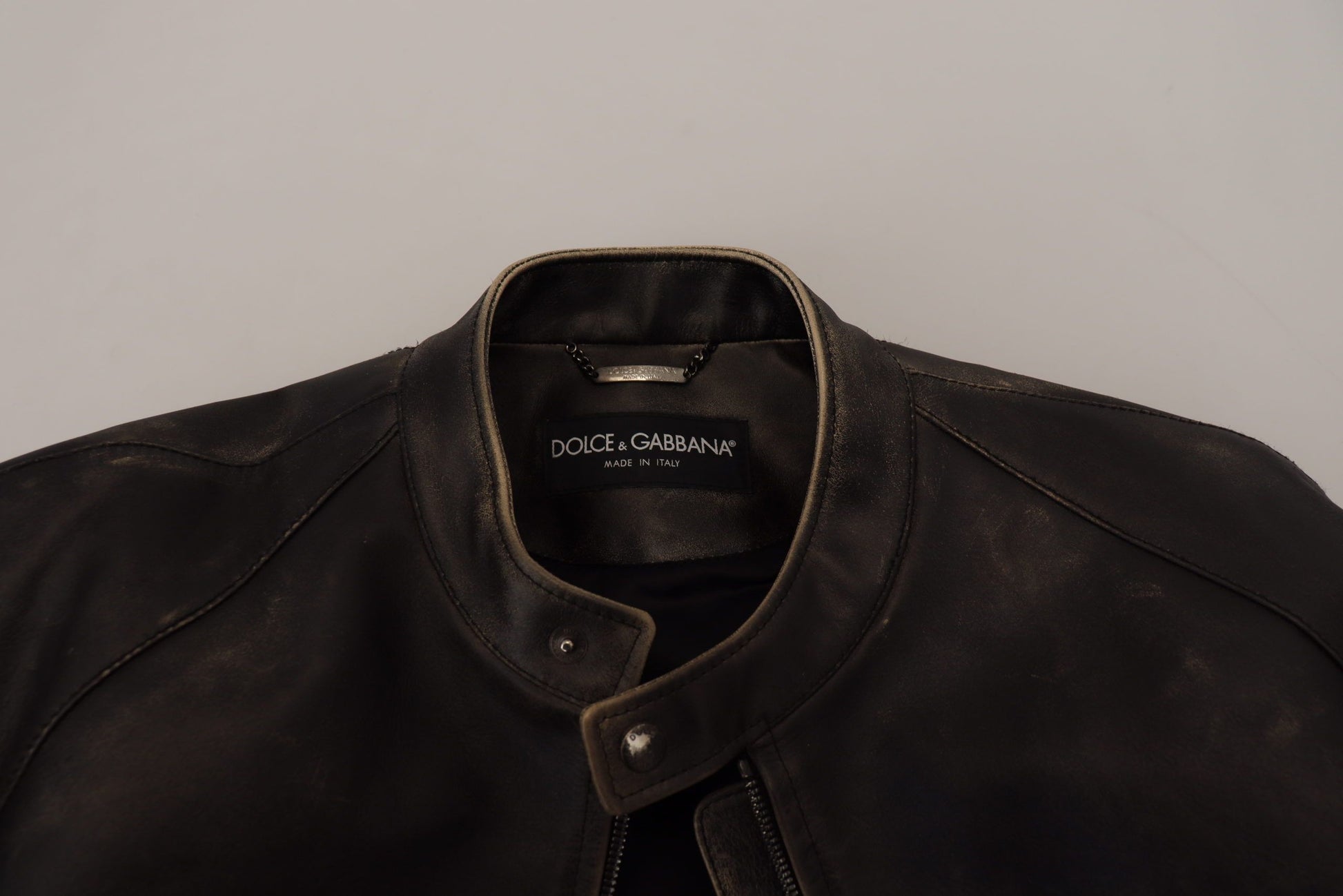 Dolce & Gabbana Black Biker Jackets for Men additional view