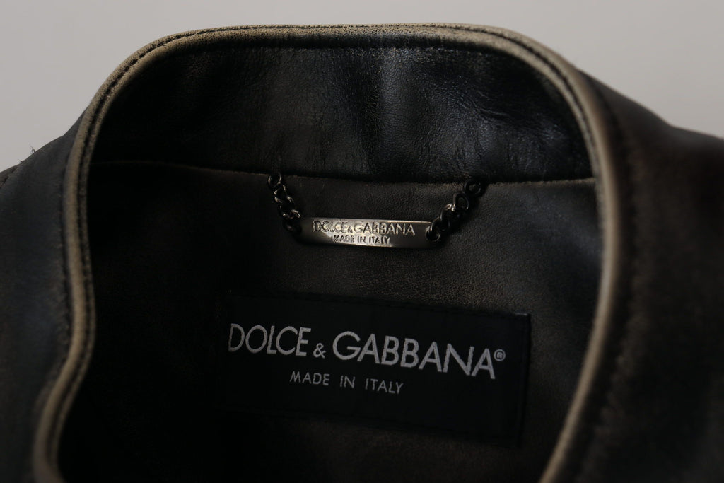 Dolce & Gabbana Black Biker Jackets for Men additional view