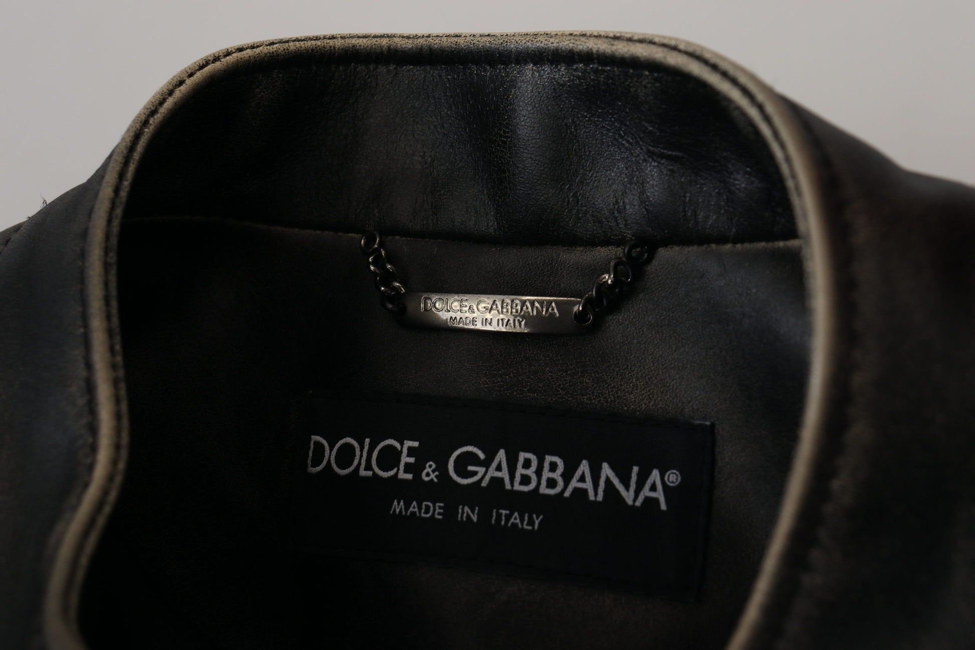 Dolce & Gabbana Black Biker Jackets for Men additional view