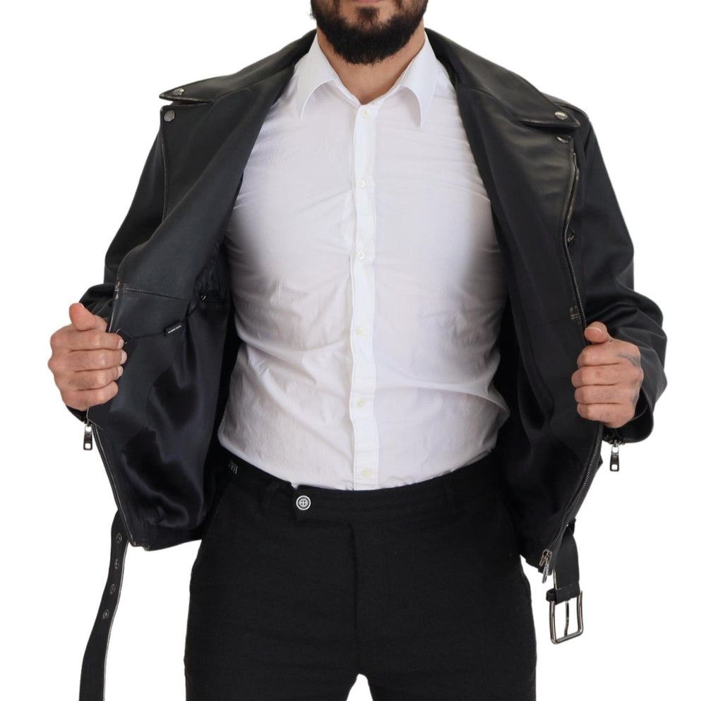 Dolce & Gabbana Black Biker Jackets for Men additional view