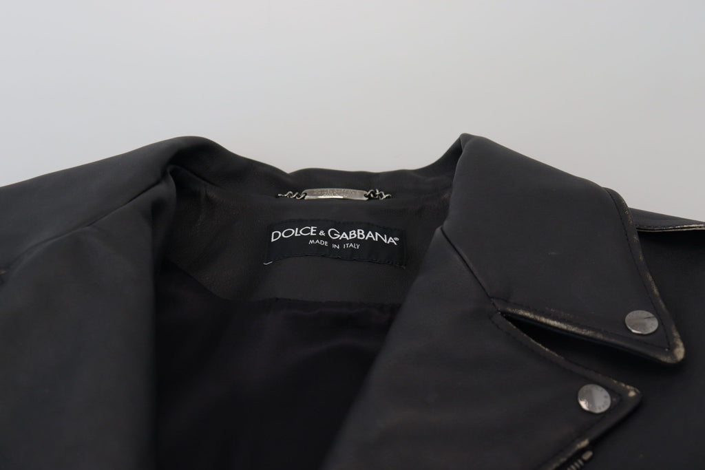 Dolce & Gabbana Black Biker Jackets for Men additional view