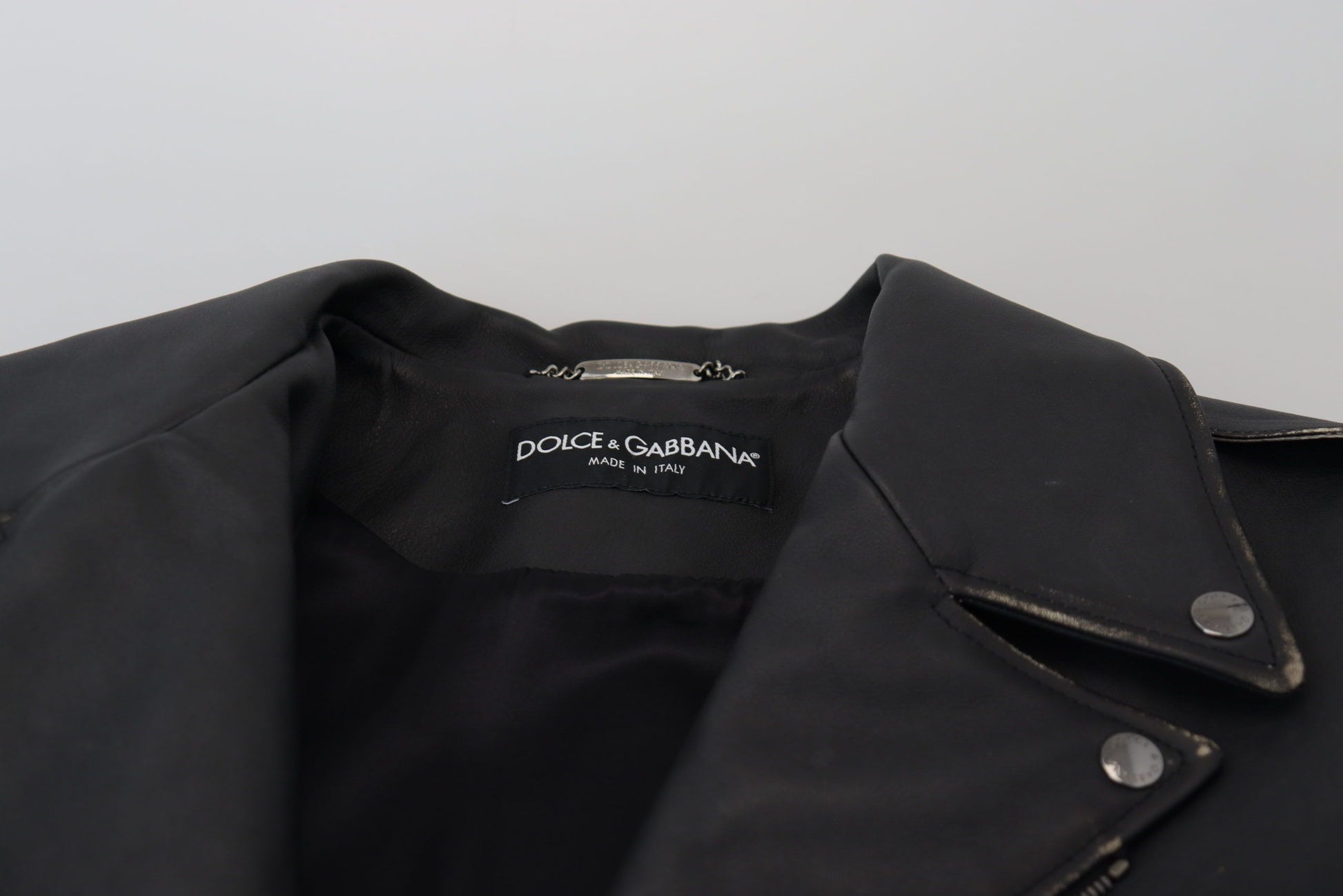 Dolce & Gabbana Black Biker Jackets for Men additional view