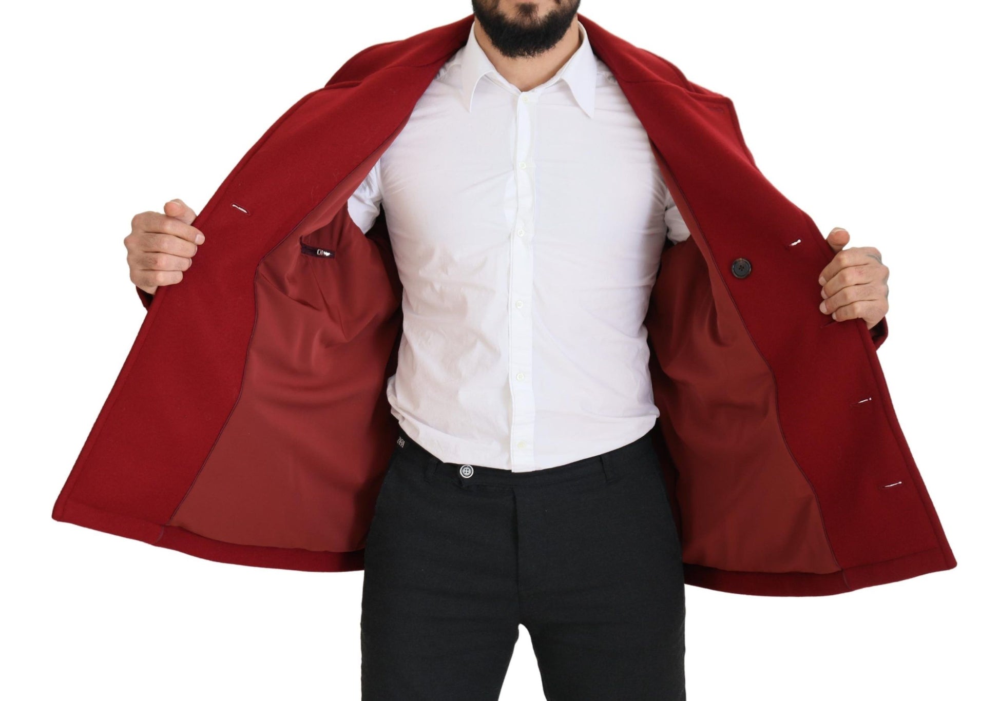 Dolce & Gabbana Red Coat for Men additional view