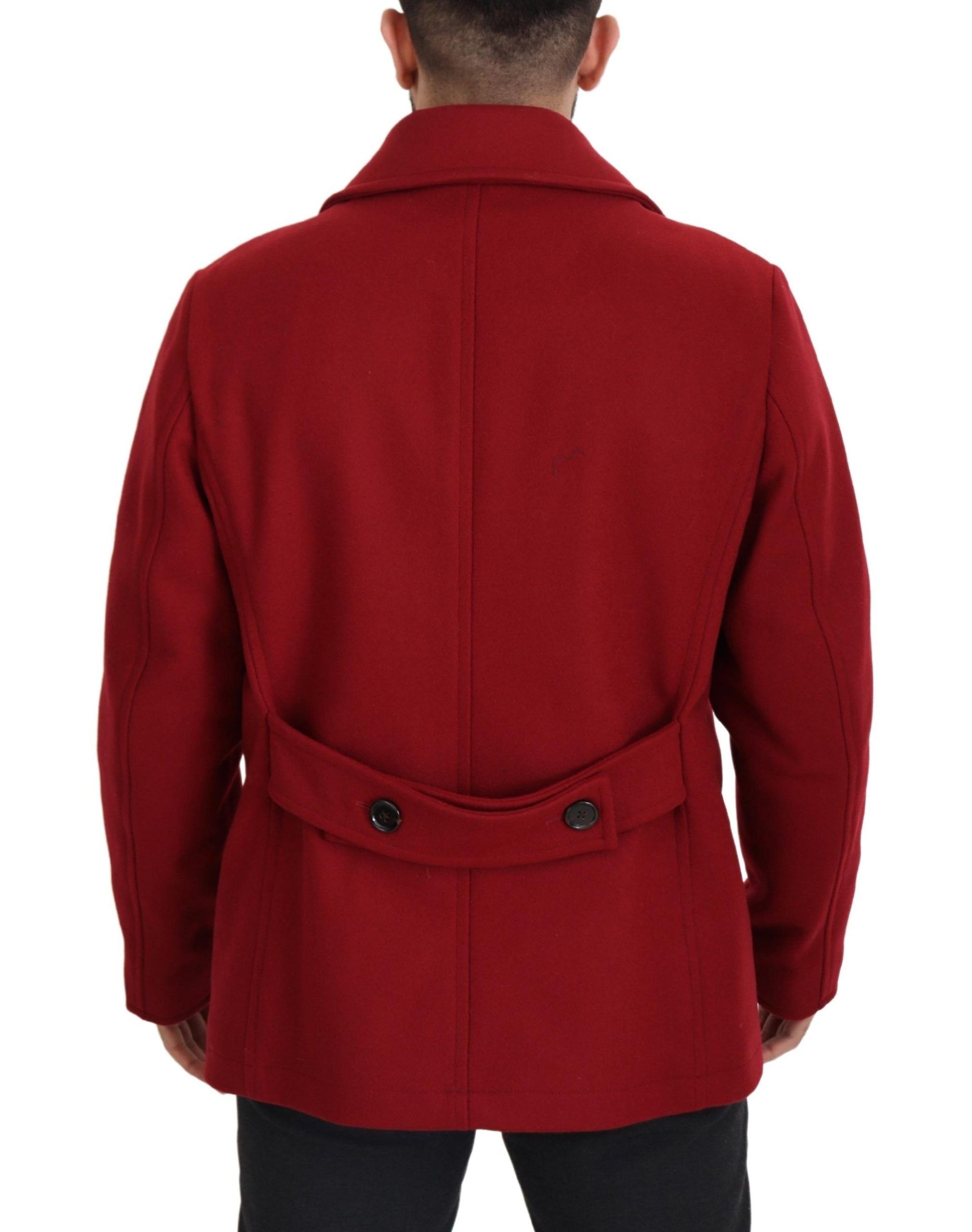 Dolce & Gabbana Red Coat for Men detail view