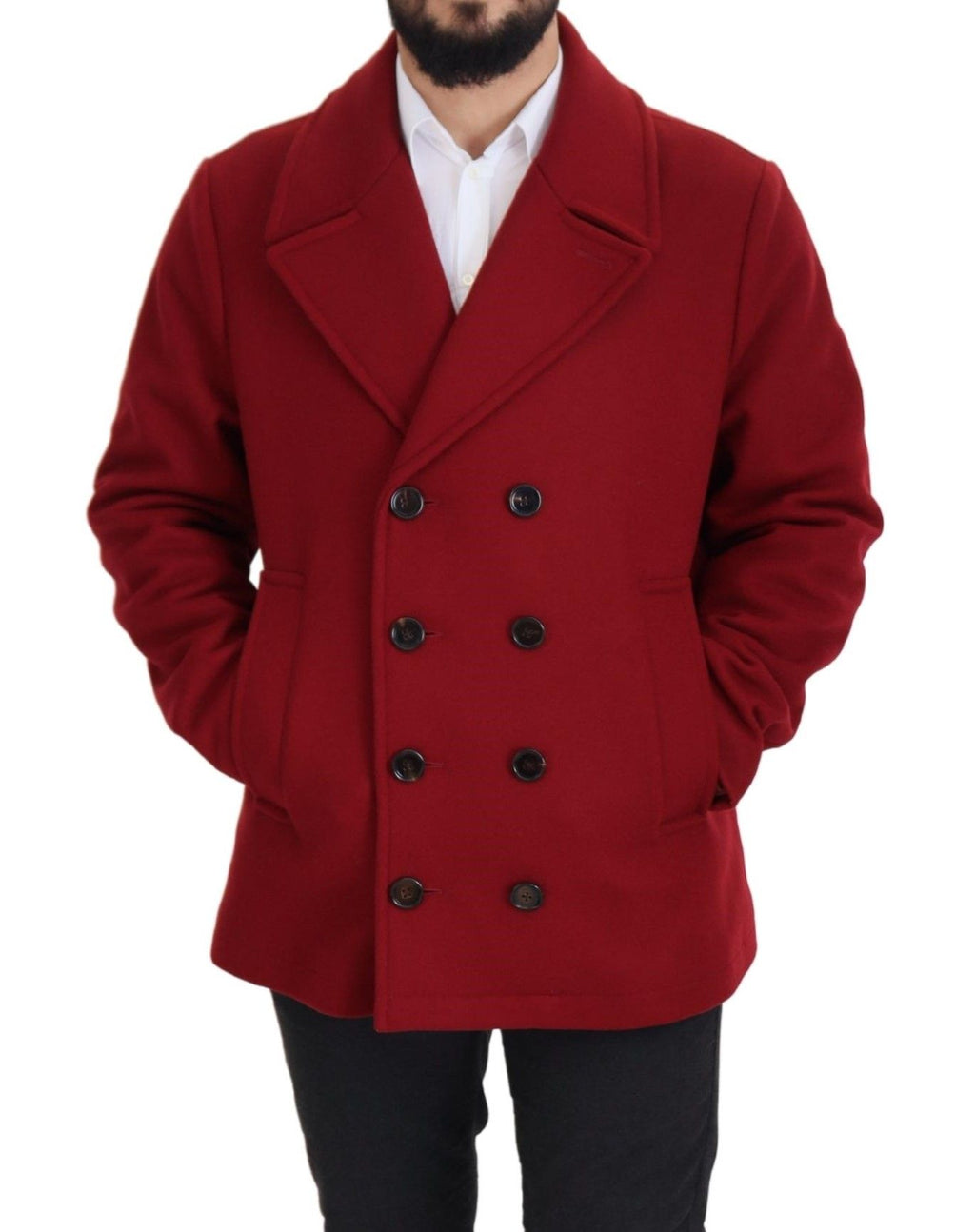 Dolce & Gabbana Red Coat for Men alternate view