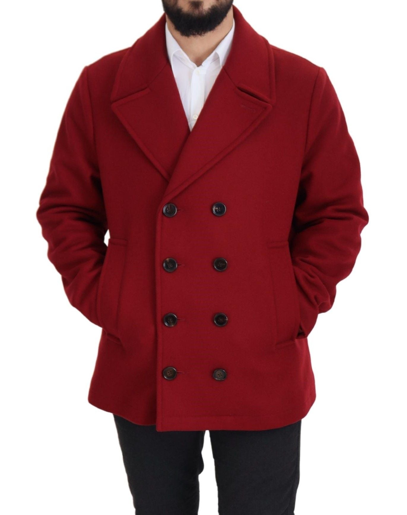 Dolce & Gabbana Red Coat for Men alternate view