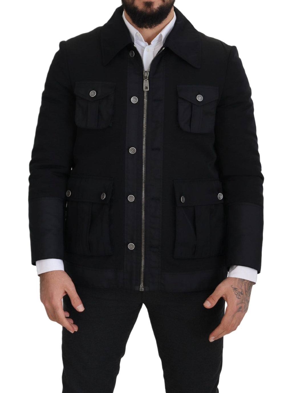 Dolce & Gabbana Black Coat for Men