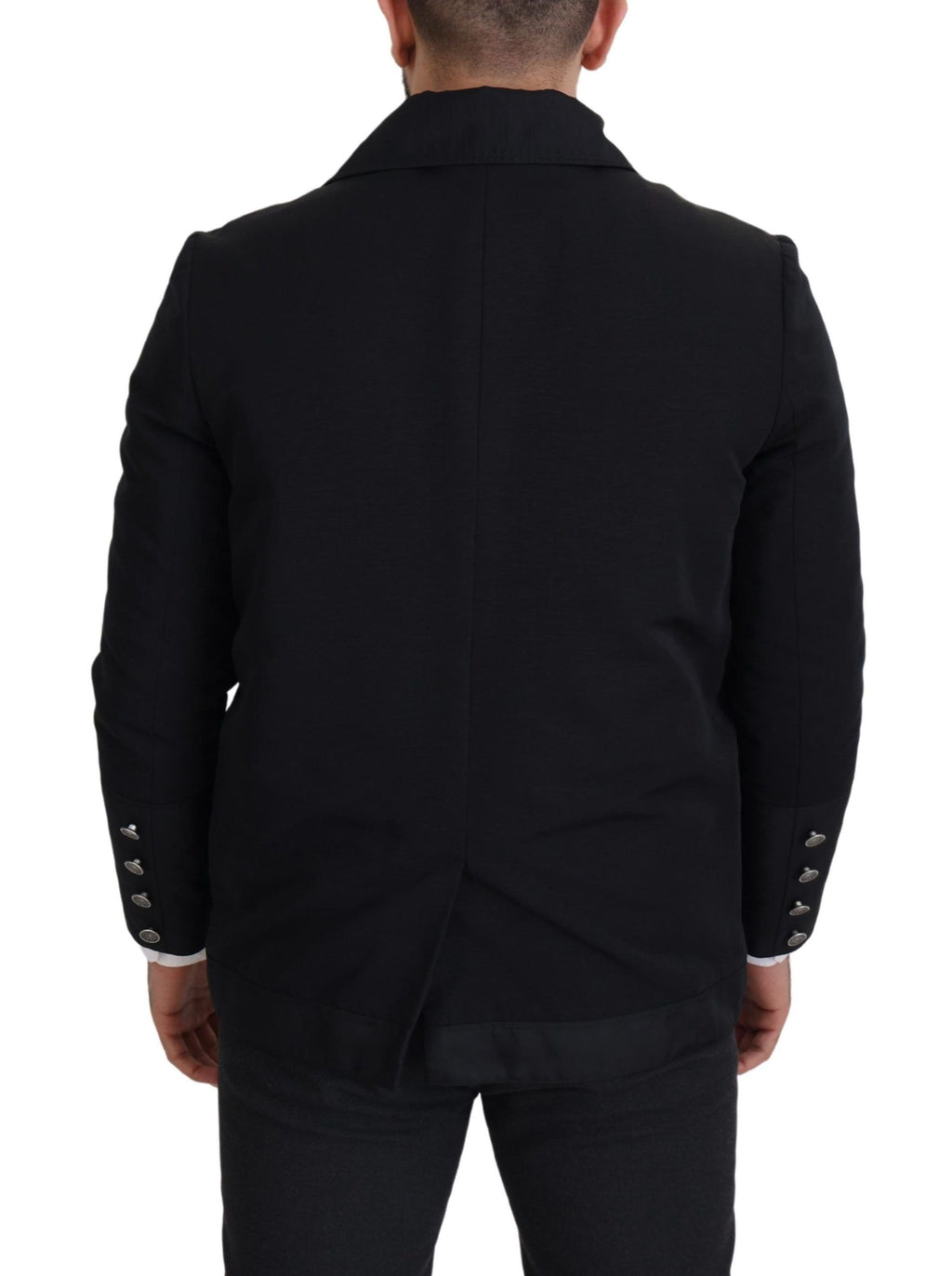 Dolce & Gabbana Black Coat for Men side view