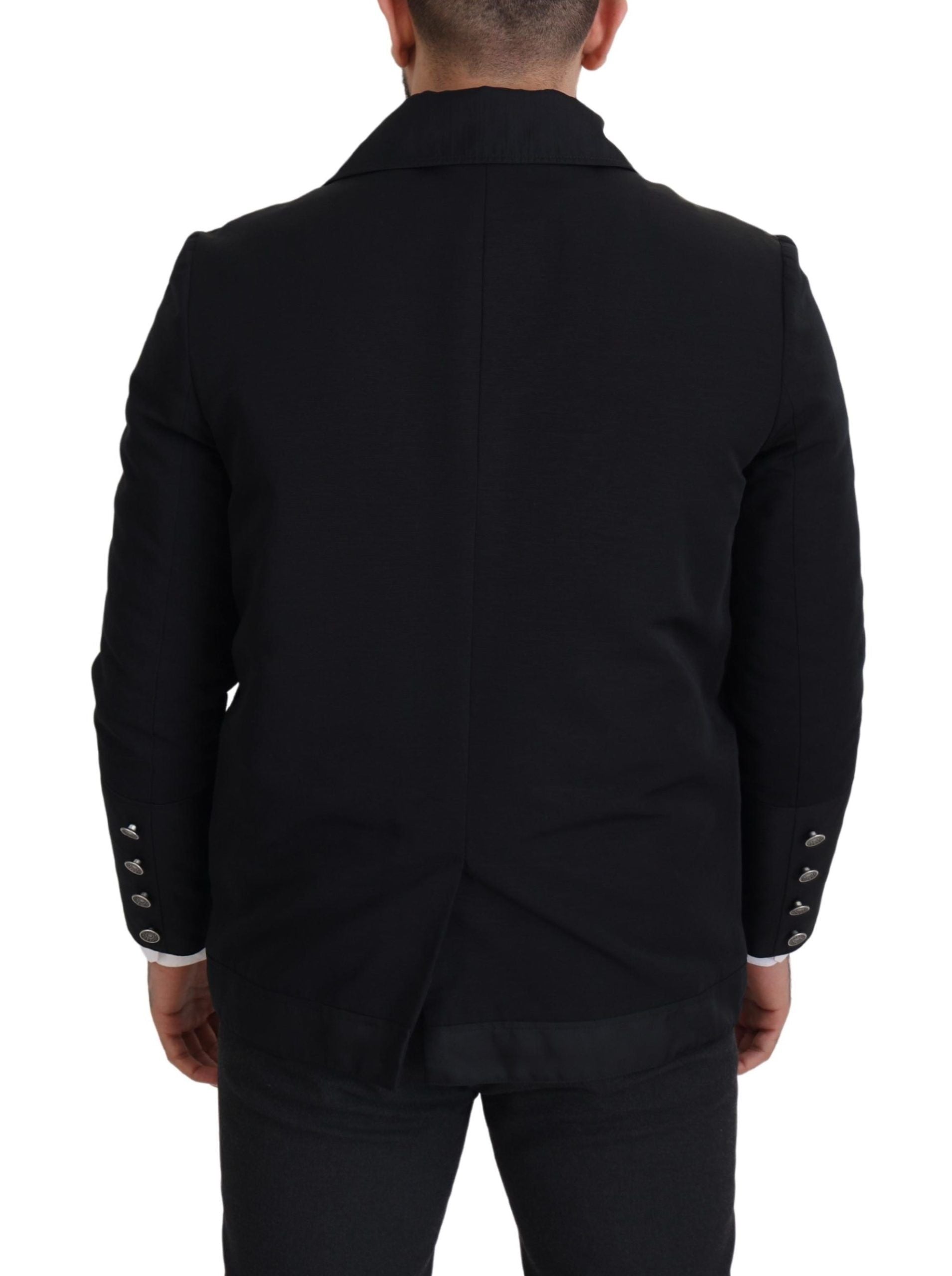 Dolce & Gabbana Black Coat for Men side view