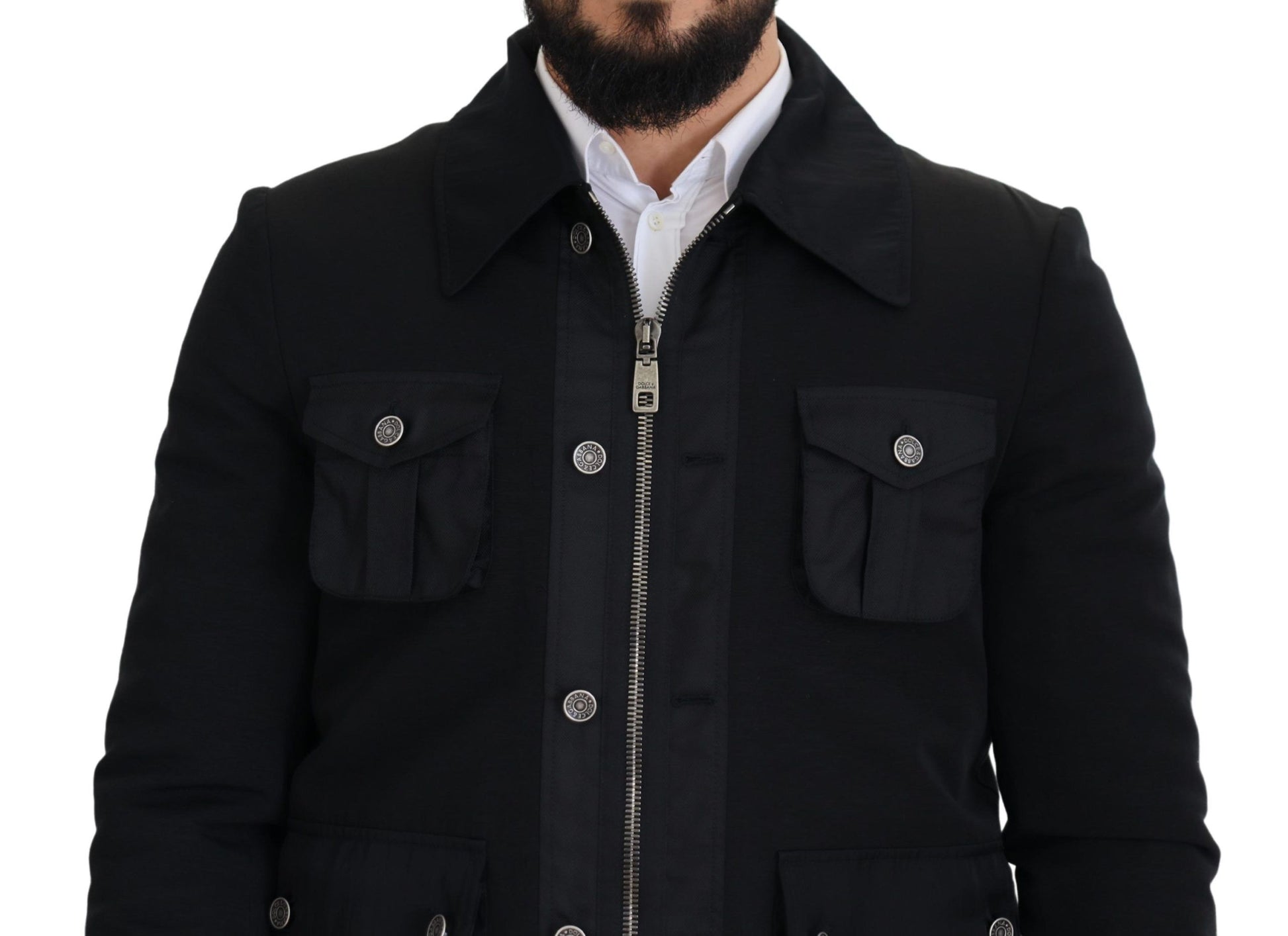 Dolce & Gabbana Black Coat for Men additional view