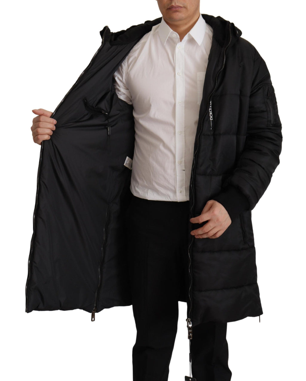 Dolce & Gabbana Black Parkas for Men additional view