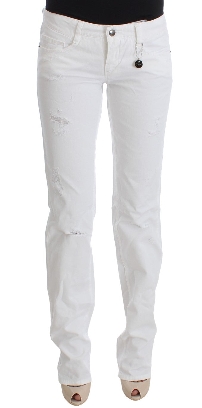 Costume National White Bootcut Jeans for Women