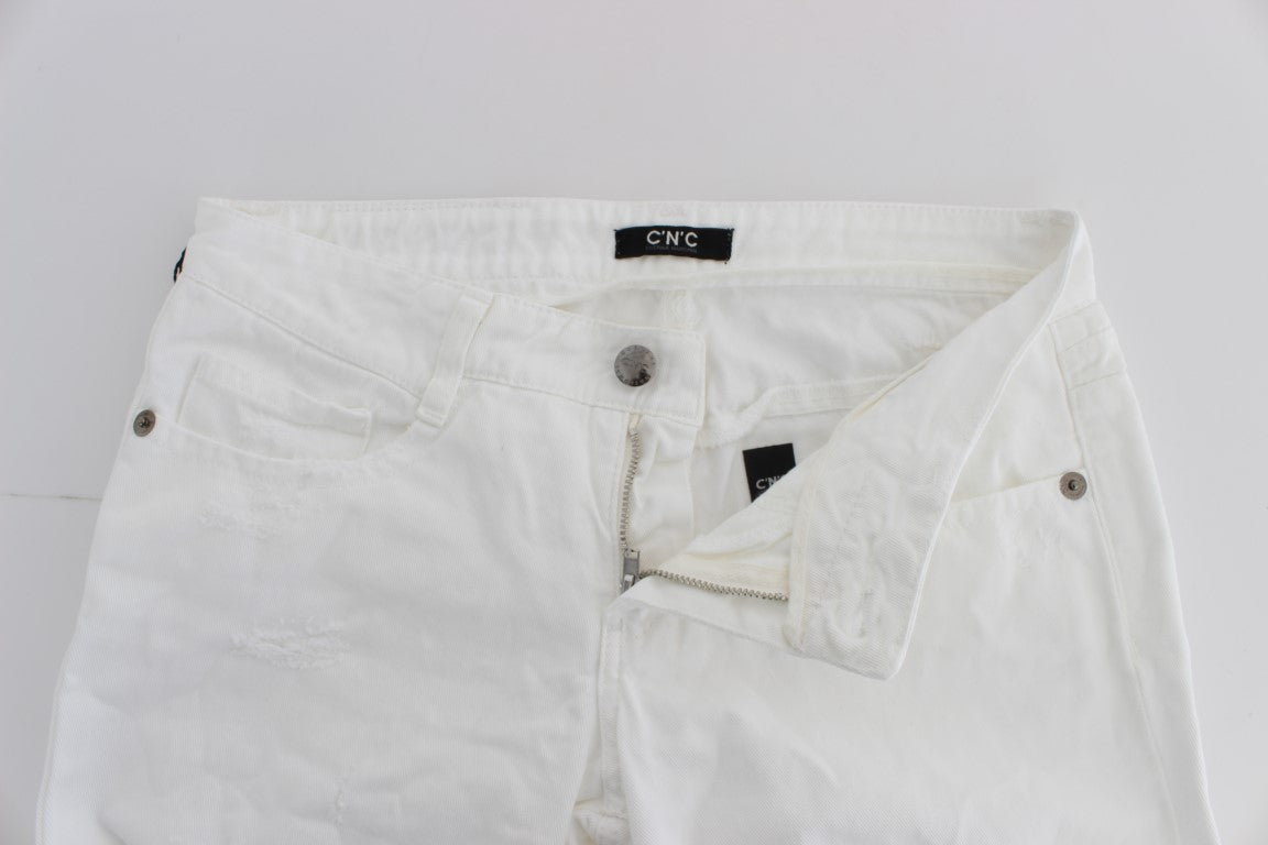 Costume National White Bootcut Jeans for Women additional view