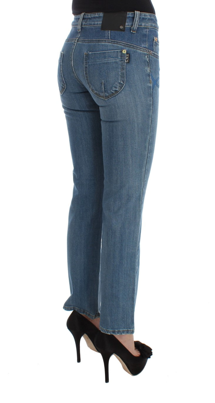 Costume National Blue Cropped Jeans for Women side view