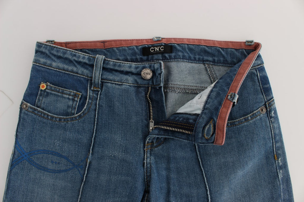 Costume National Blue Cropped Jeans for Women additional view