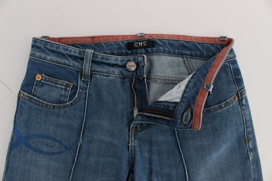 Costume National Blue Cropped Jeans for Women additional view