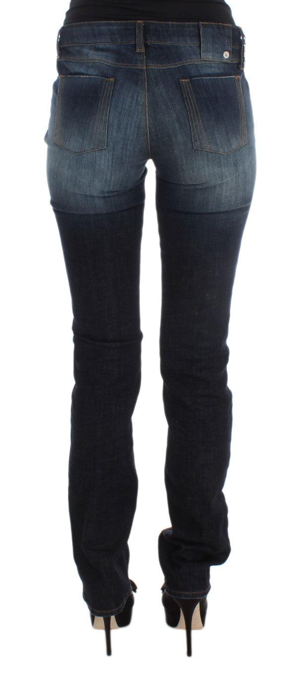 Costume National Blue Bootcut Jeans for Women detail view