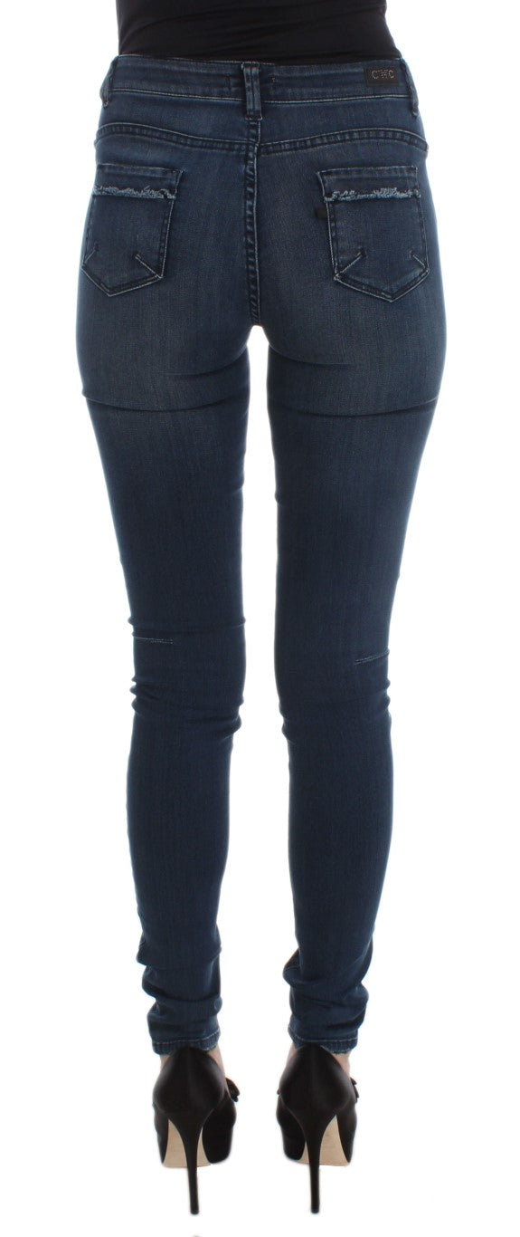 Costume National Blue Slim Fit Jeans for Women detail view