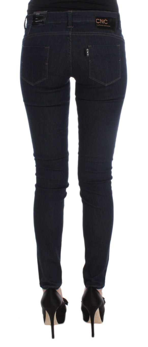 Costume National Blue Slim Fit Jeans for Women detail view