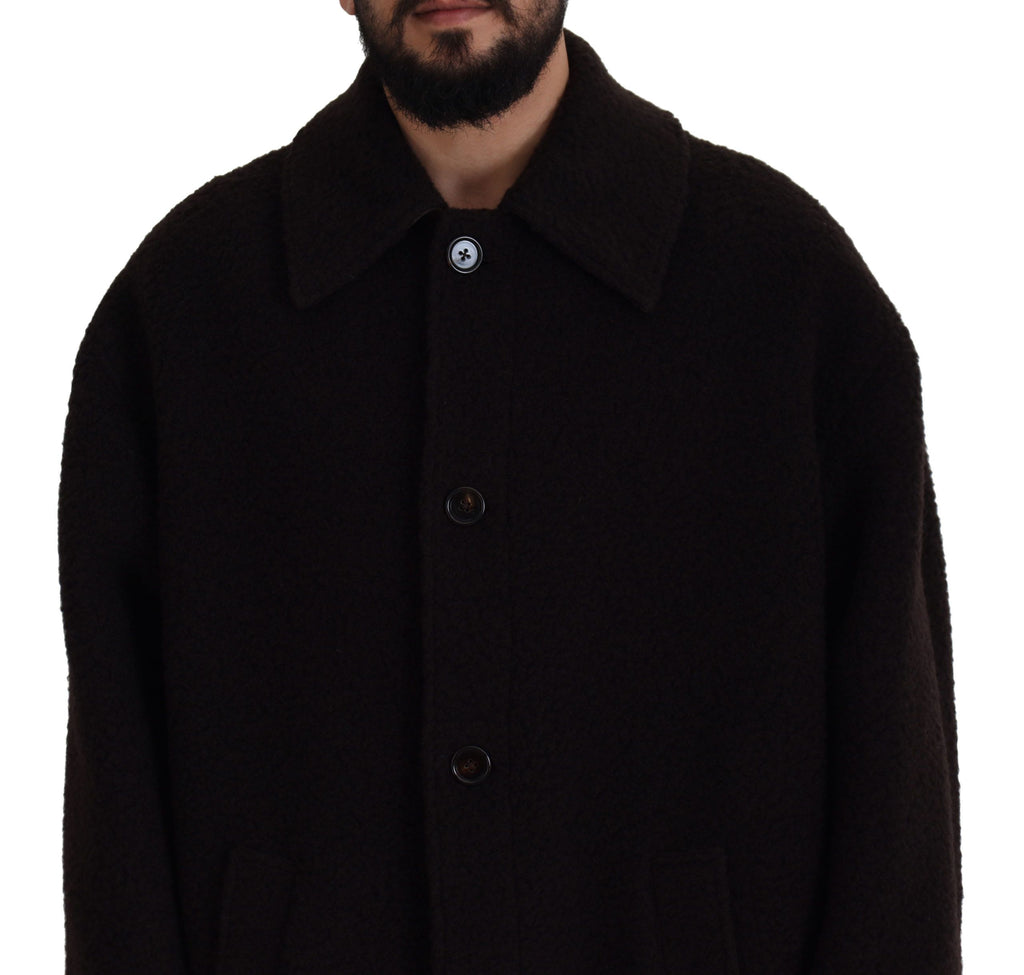 Dolce & Gabbana Black Trench Coats for Men detail view