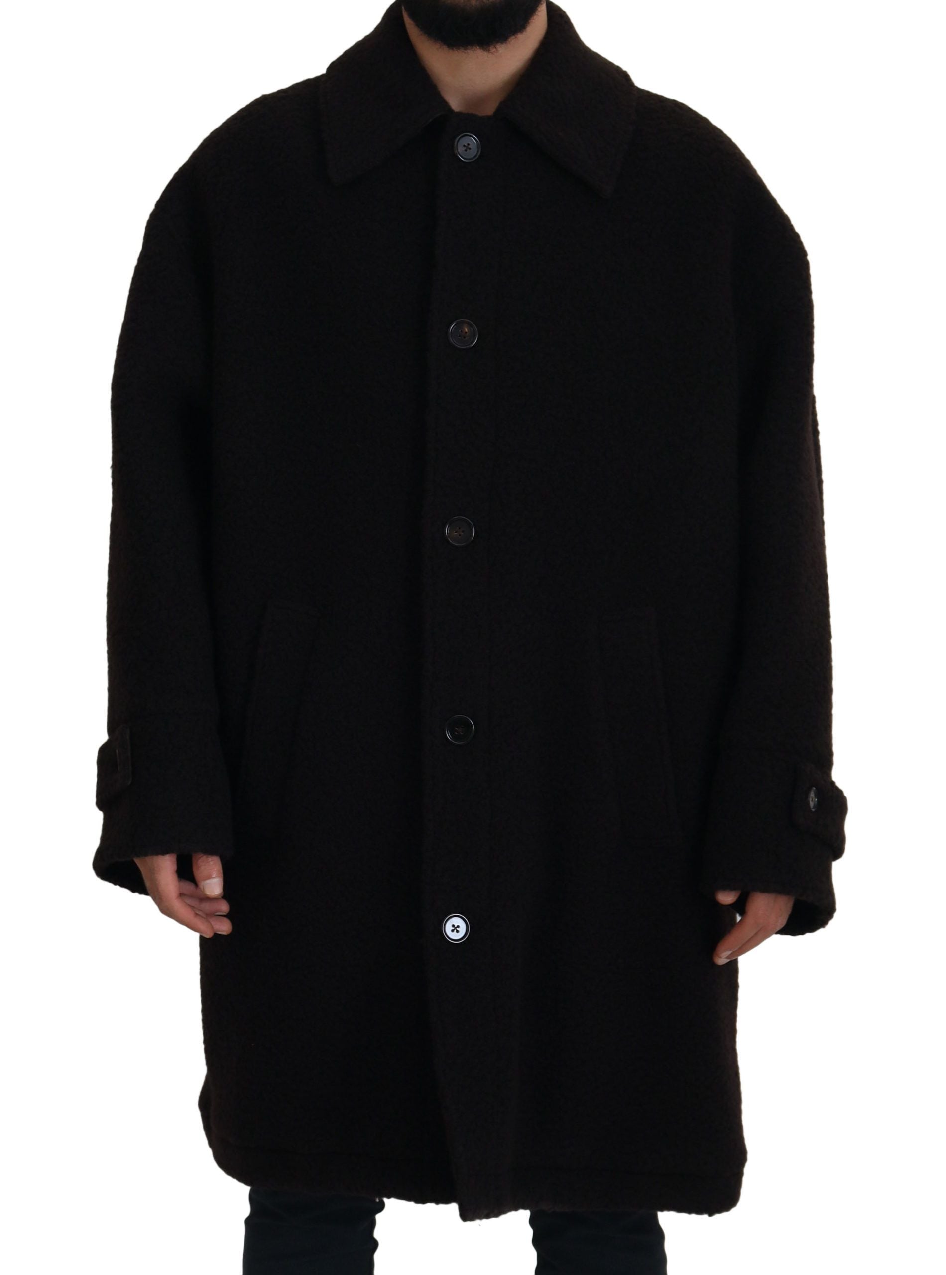 Dolce & Gabbana Black Trench Coats for Men