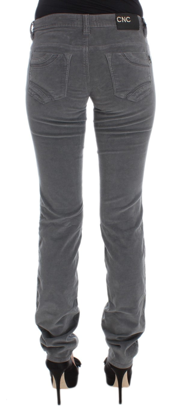 Costume National Grey Slim Fit Jeans for Women detail view