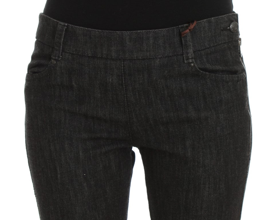 Jeans slim en denim de coton bleu Ermanno Scervino