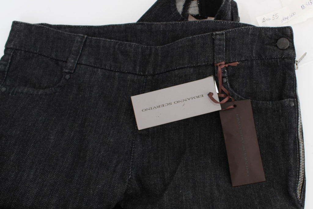 Jeans slim en denim de coton bleu Ermanno Scervino
