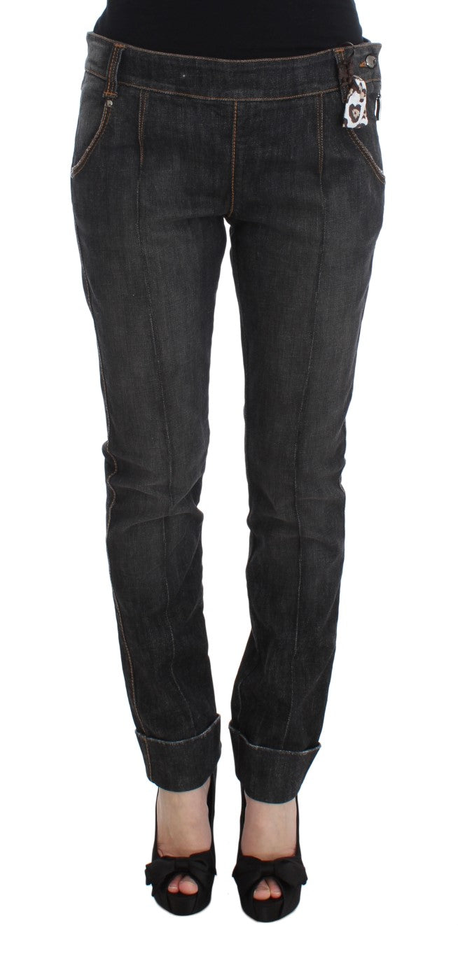 Ermanno Scervino Grey Slim Fit Jeans for Women