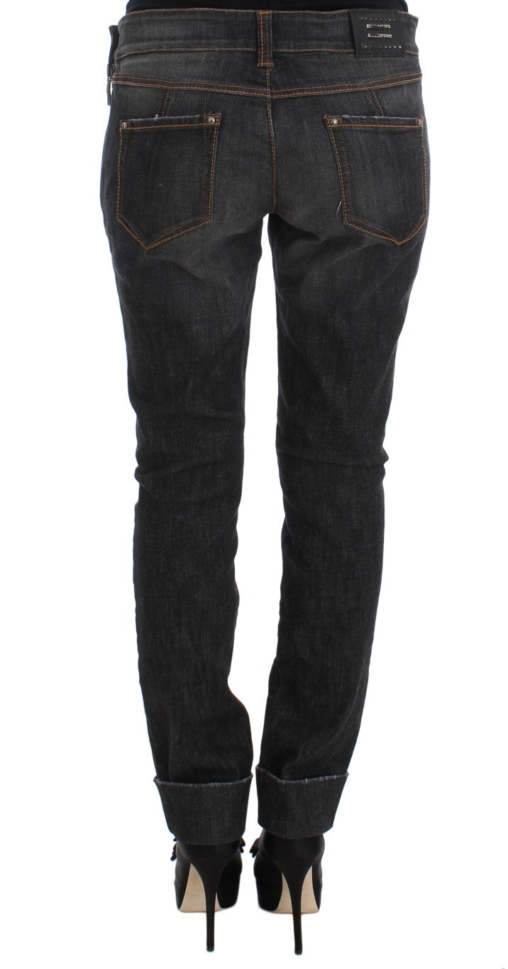 Ermanno Scervino Grey Slim Fit Jeans for Women detail view