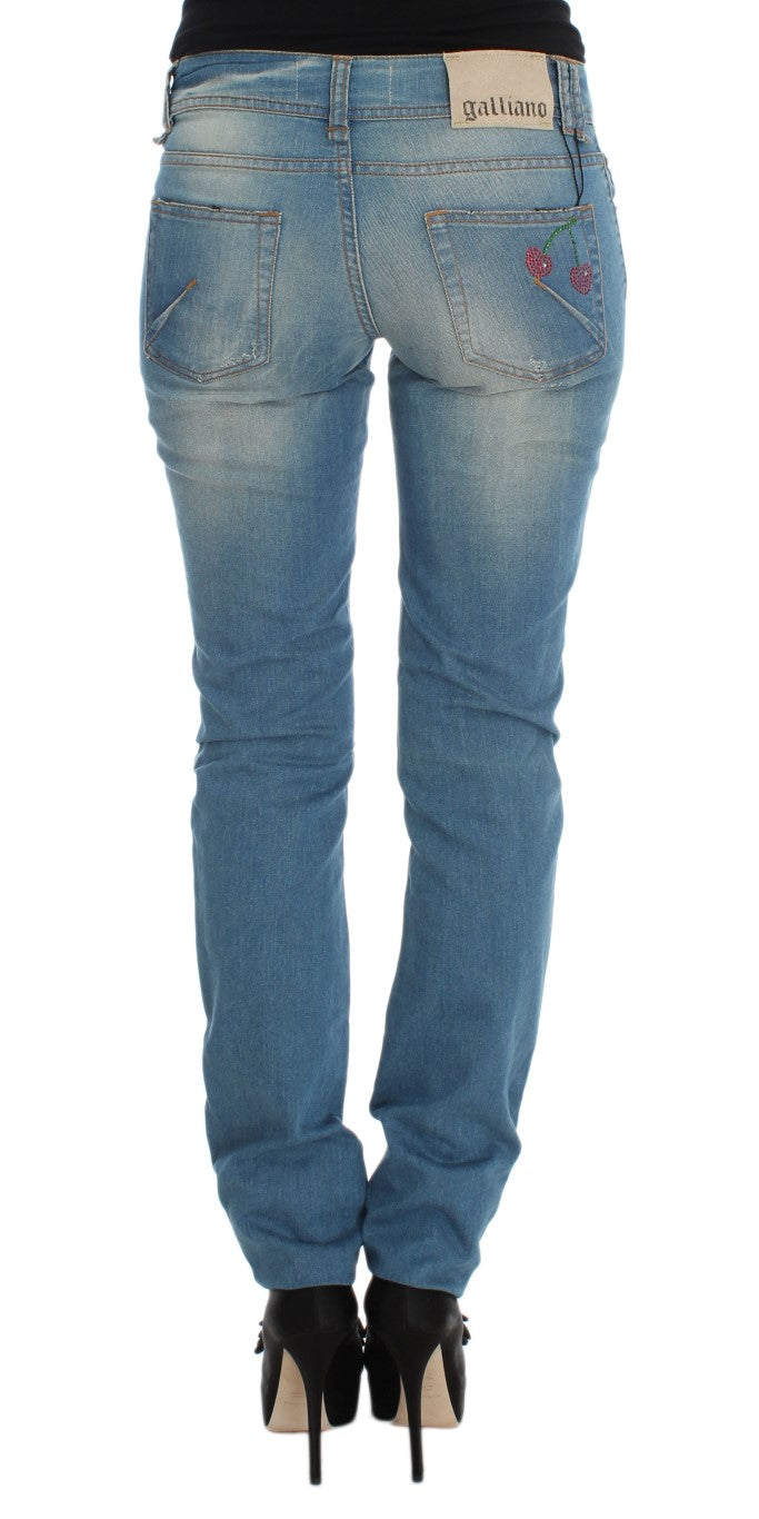 John Galliano Blue Slim Fit Jeans for Women detail view