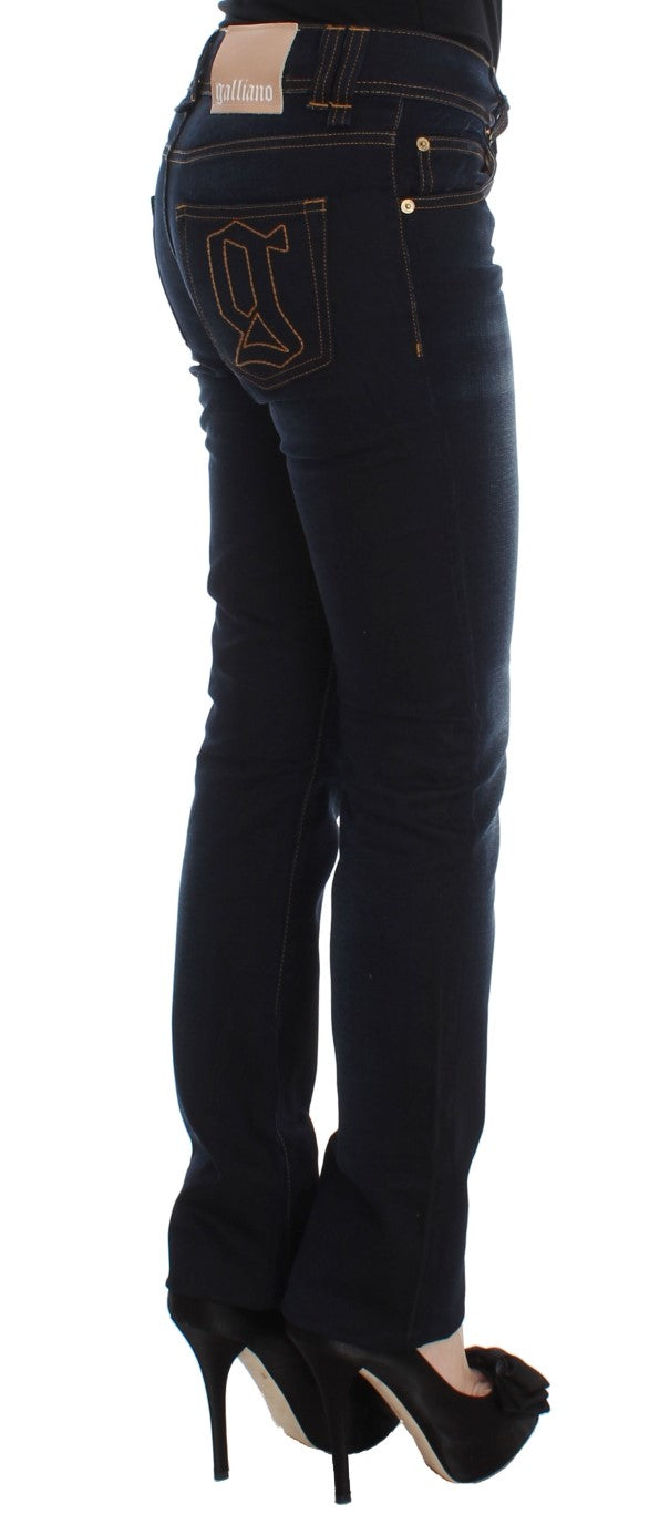 John Galliano Blue Slim Fit Jeans for Women side view