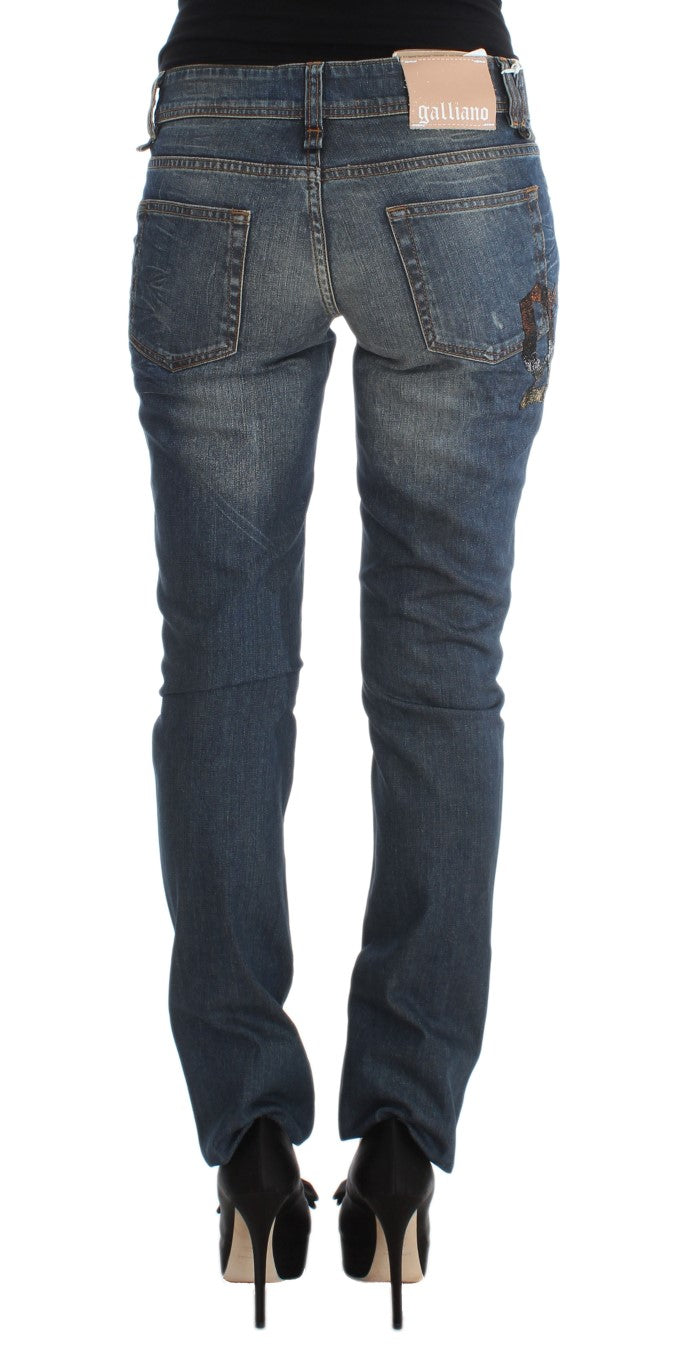 John Galliano Blue Slim Fit Jeans for Women detail view