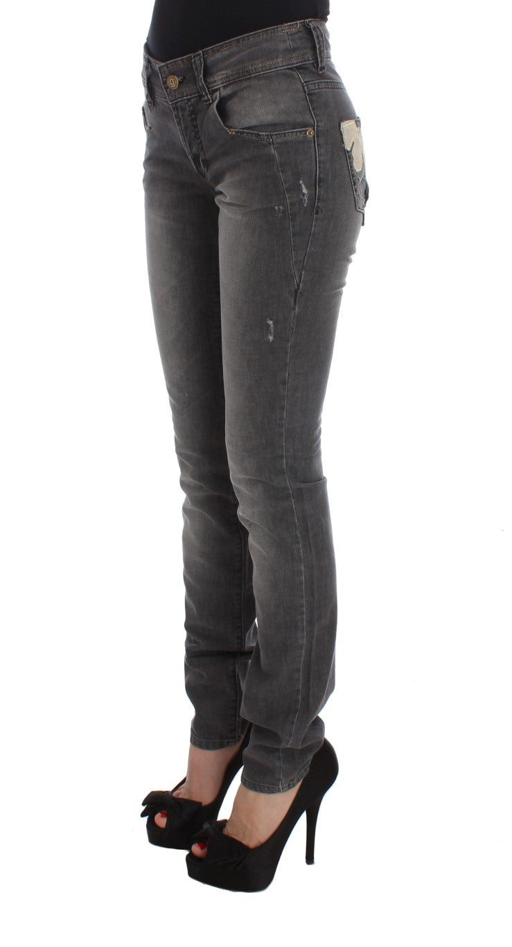 John Galliano Grey Slim Fit Jeans for Women alternate view