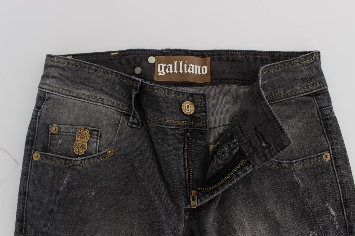 John Galliano Grey Slim Fit Jeans for Women additional view