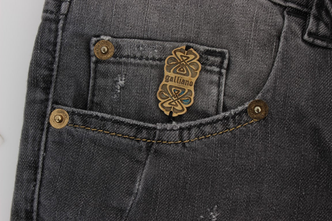 John Galliano Grey Slim Fit Jeans for Women additional view