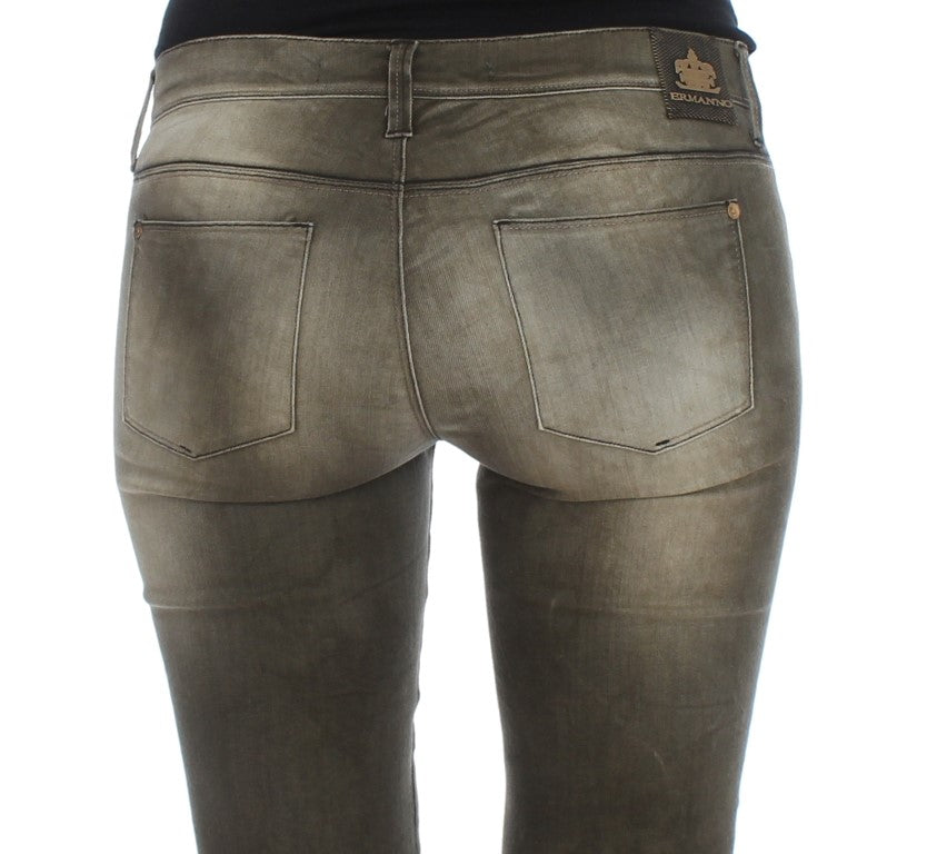 Ermanno Scervino Grey Slim Fit Jeans for Women additional view