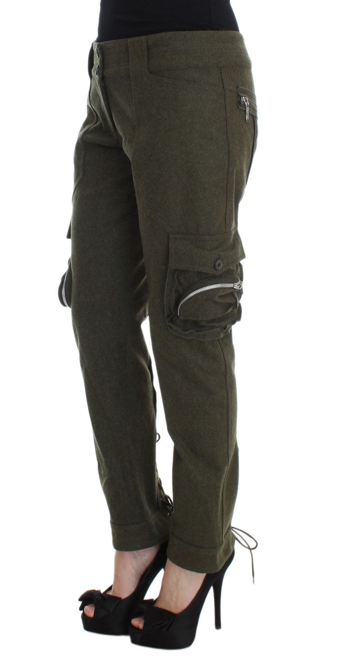 Ermanno Scervino Green Cargo Pants for Women alternate view