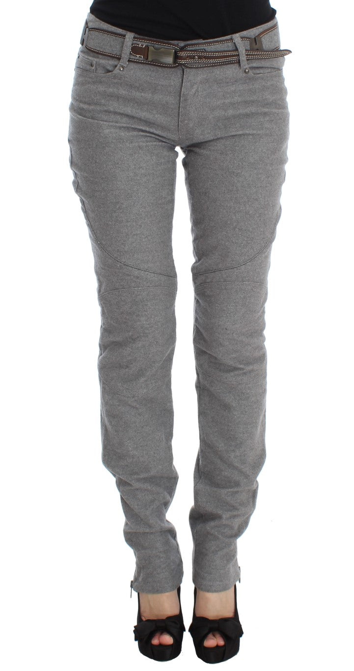 Ermanno Scervino Grey Casual Pants for Women