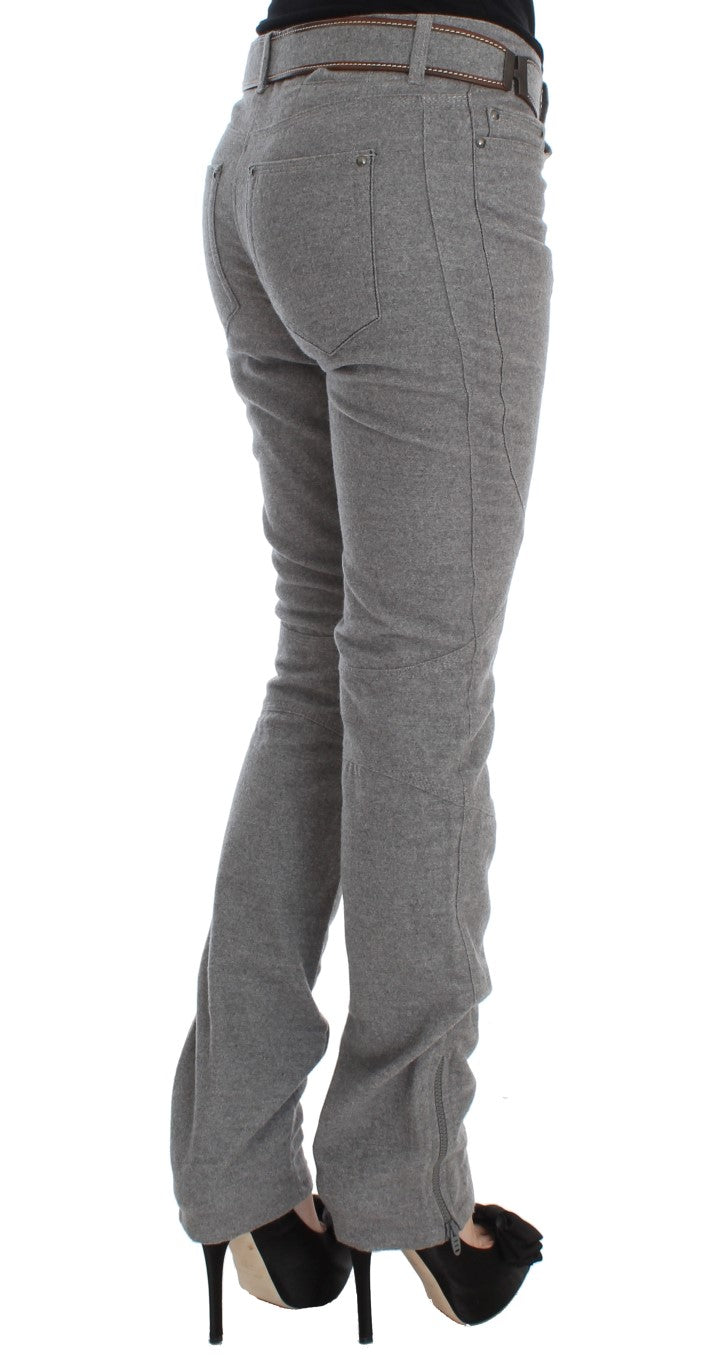 Ermanno Scervino Grey Casual Pants for Women side view