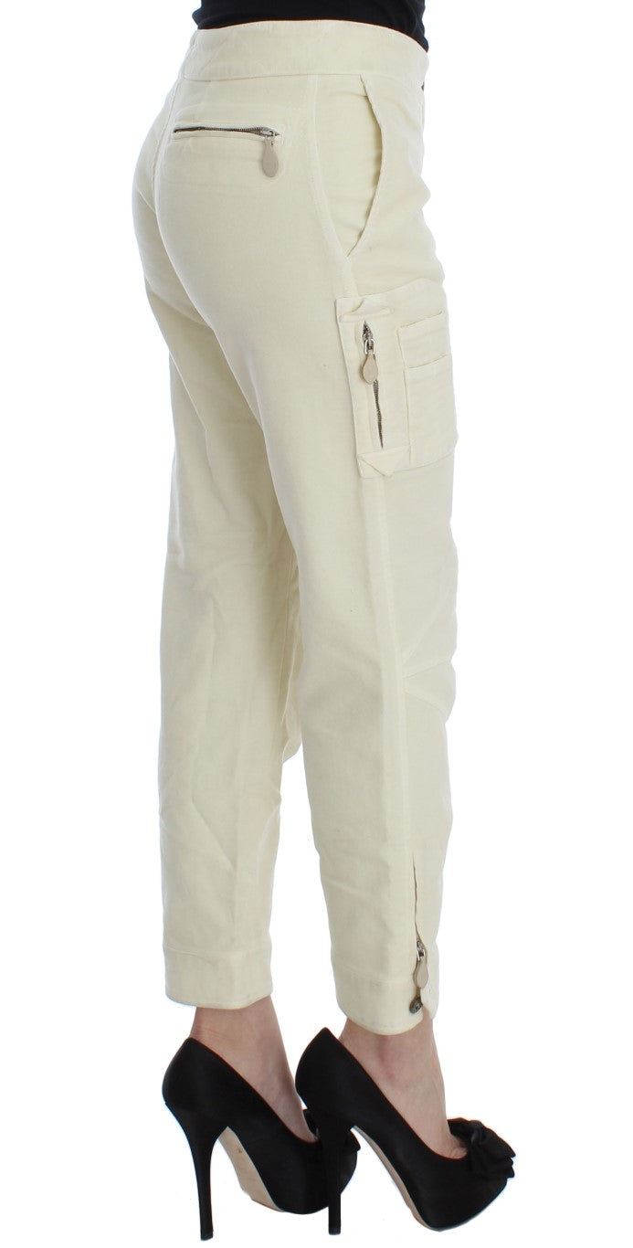 Ermanno Scervino Beige Cargo Pants for Women side view