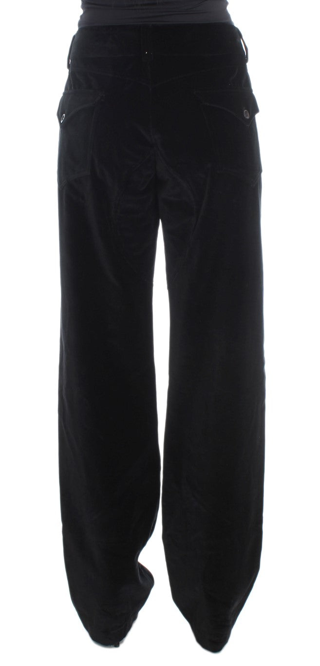 Ermanno Scervino Black Straight Leg Jeans for Women detail view